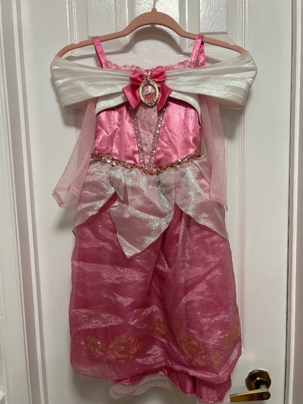 Authentic Disney Store Princess Aurora Sleeping Beauty Costume Dress Pink Size 4